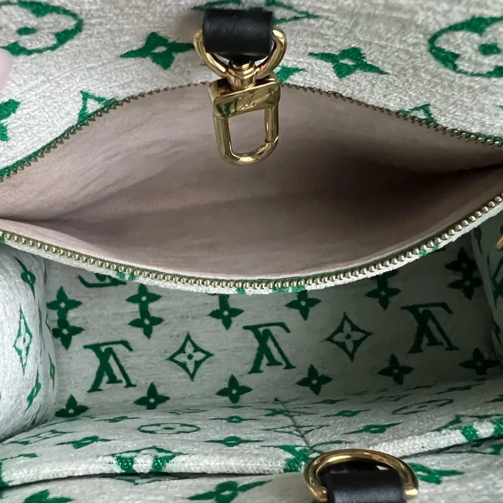Louis Vuitton LV Green & White Monogram OnTheGo PM Bag